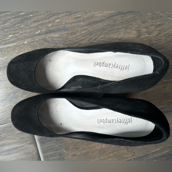 Jeffrey Campbell Sz 8 sky high black suede pumps - Picture 3 of 8
